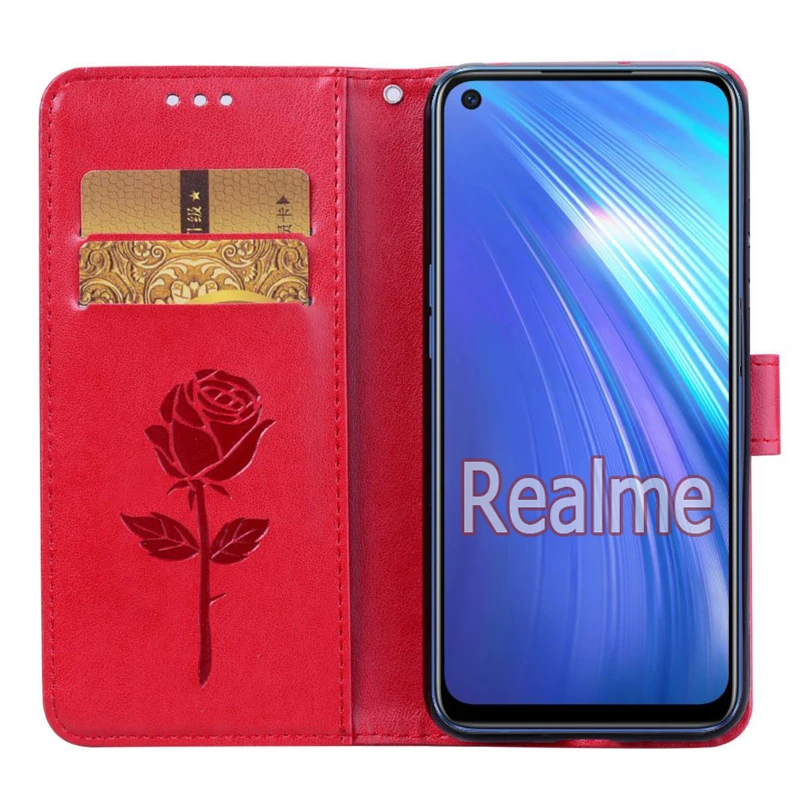 Flip Case For Realme GT Q2 7 5G Cover Wallet Leather Book Funda For Realme C3 5s 6i 7i 6s 7 5 6 8 Pro Case Protective Shell