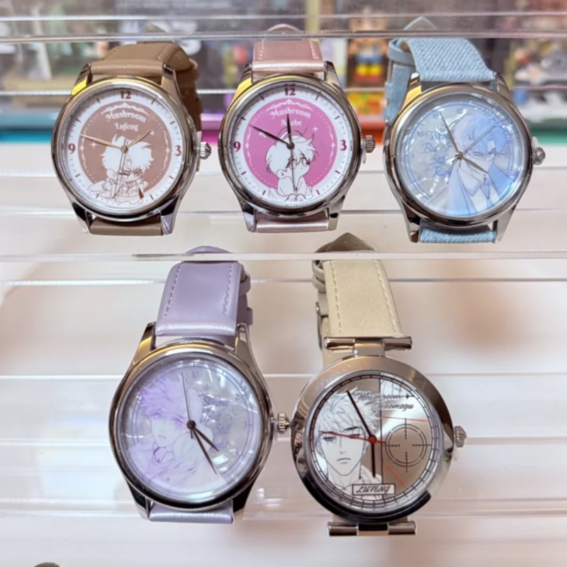 

Оригинальные аниме-часы из серии «Маленький гриб: Сумеречная поэма», коллекционная игрушка-сюрприз, модные наручные часы, таинственная коробка, декор, подарки для фанатов на день рождения