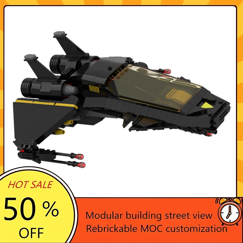 

587PCS Popular Space War Movie Model MOC Building Bricks Spaceship Modular Technology Gifts Holiday Assemble Children Toy Suit