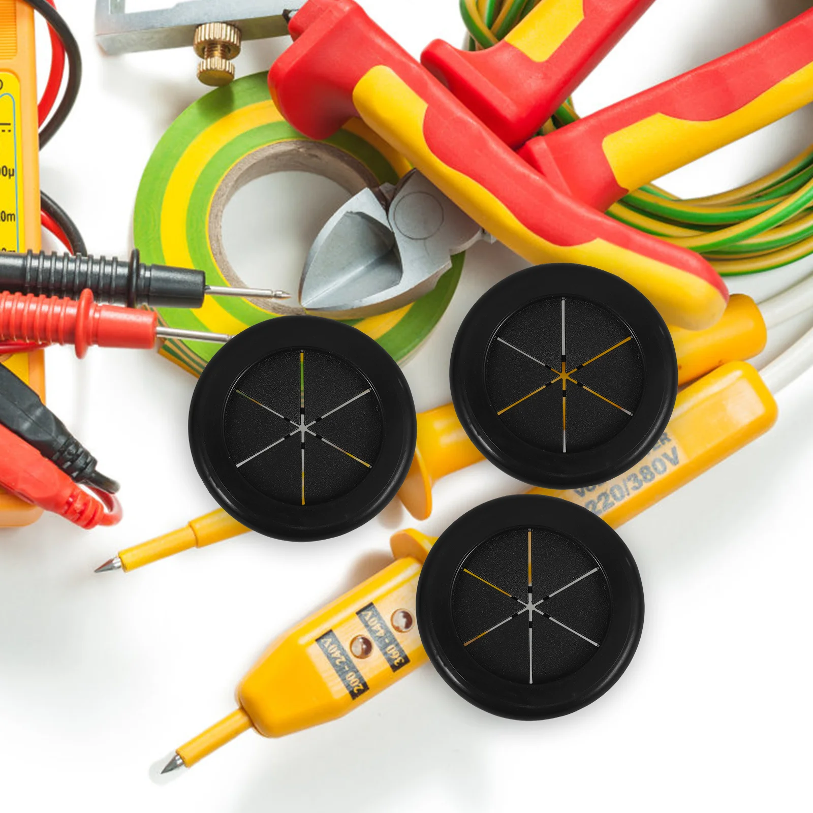 

4Pcs Black Rubber Dual Sided Cable Grommet Waterproof Desk Cord Hole Cover Wire Home Flexible Desk Grommet