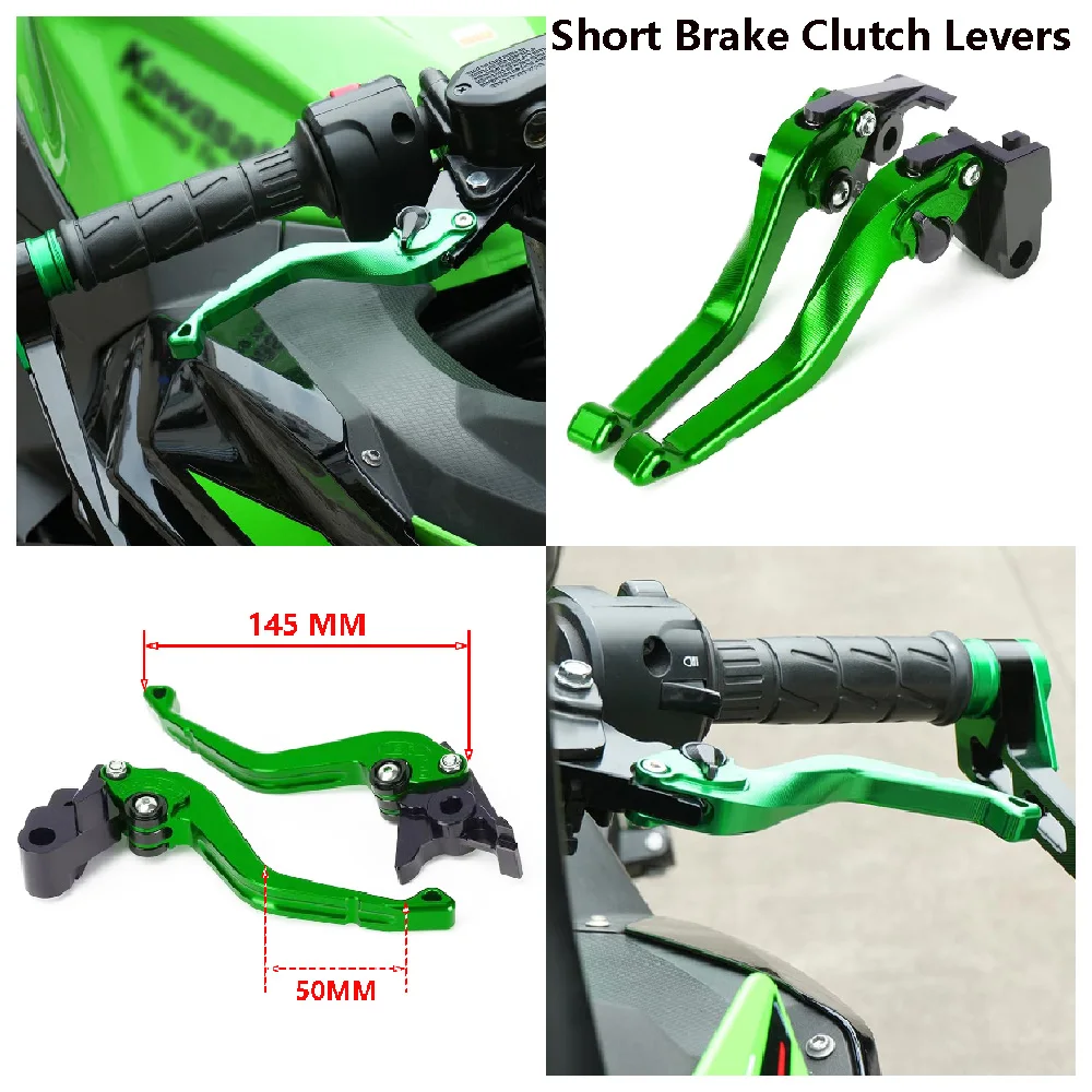 

Fits for Kawaaki Ninja 125 Z125 ABS Ninja125 Performance 2019-2025 Motorcycle Brake Clutch Levers Set Adjustable Refit Short Bar