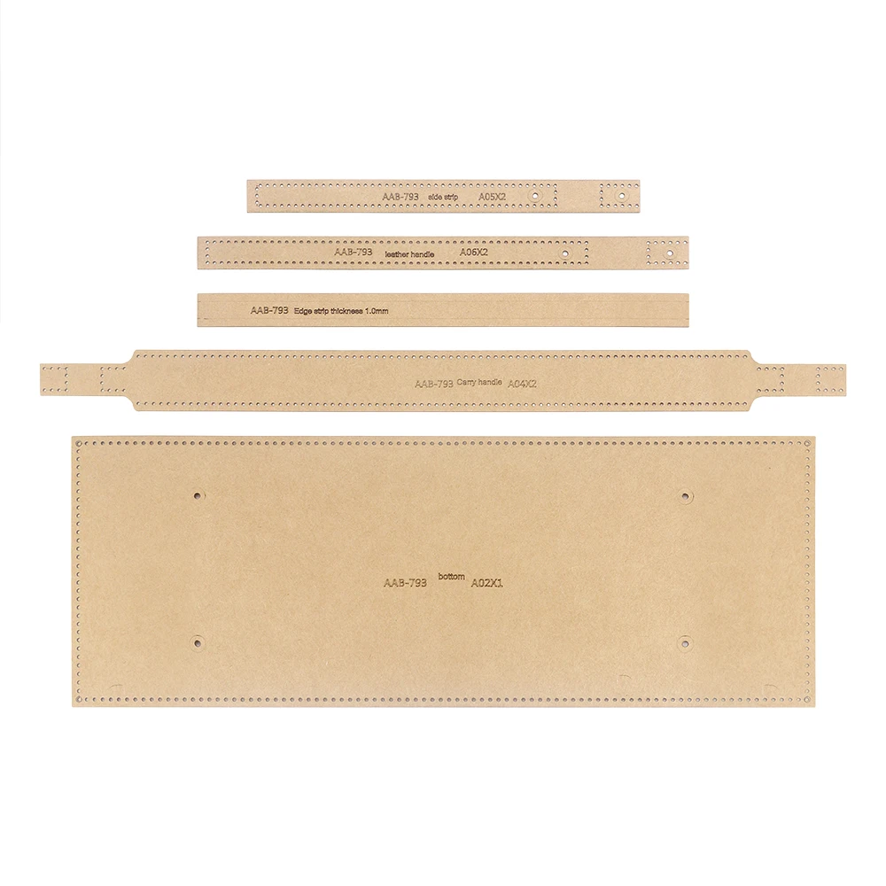1set DIY Leather Business Bag Kraft Paper Template, Handbag Paper Pattern Drawing, Travel Bag Paper Stencil Making Mold Tool