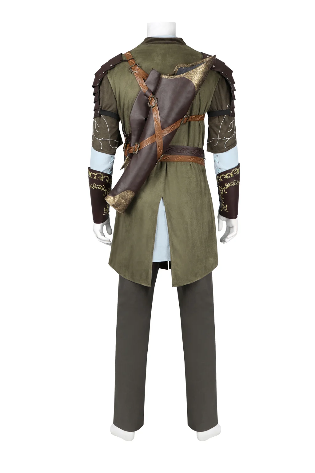 Disfraz de Legolas para hombre, traje de Cosplay con capa de elfo, príncipe, traje de batalla de cuero, conjunto de uniforme para Halloween, fiesta de Carnaval