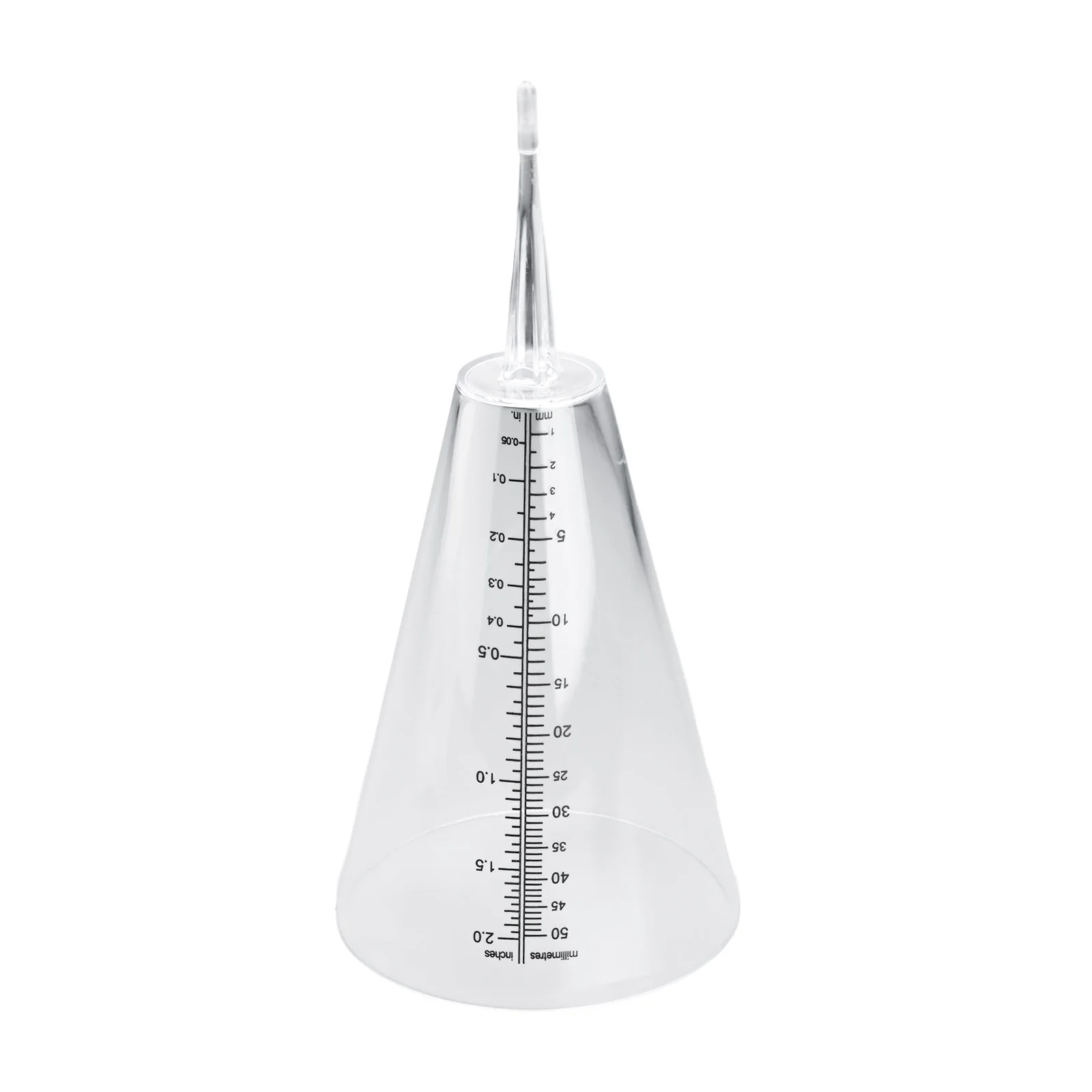 Rain Gauge Cone for Garden and Lawn Outdoor Use Measures Ground Precipitation and Rainfall for Efficient Watering and Plant Care