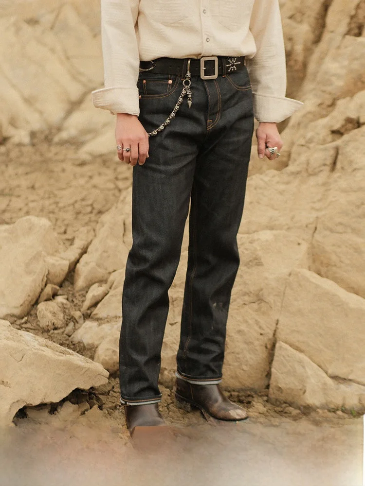 

Slim Fit Jeans Commute Series 28OZ Mixed Lenzing Viscose Narrow Width Original Bull Denim Youth ular Daily Wear