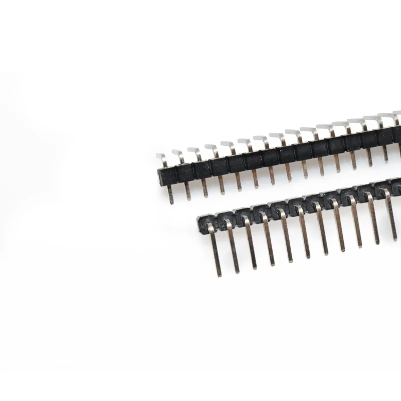 10PCS 2.54mm Pitch Single Row Curved needle Male Header Pin Header Connector 2P 3P 4P 5P 6P 7P 8P 10P-40P PCB Board For Arduino