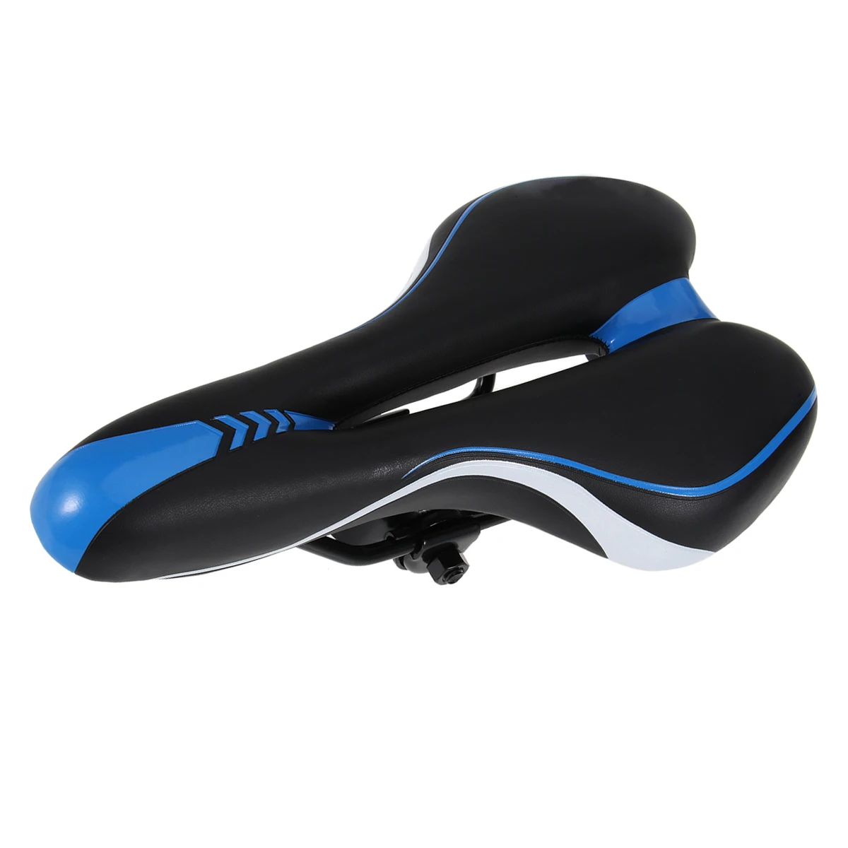 Breathable Saddle High Elastic Cycling Seat Hollow-Out Design Black Blue Comfortable for Road Mountain Racing Bikes