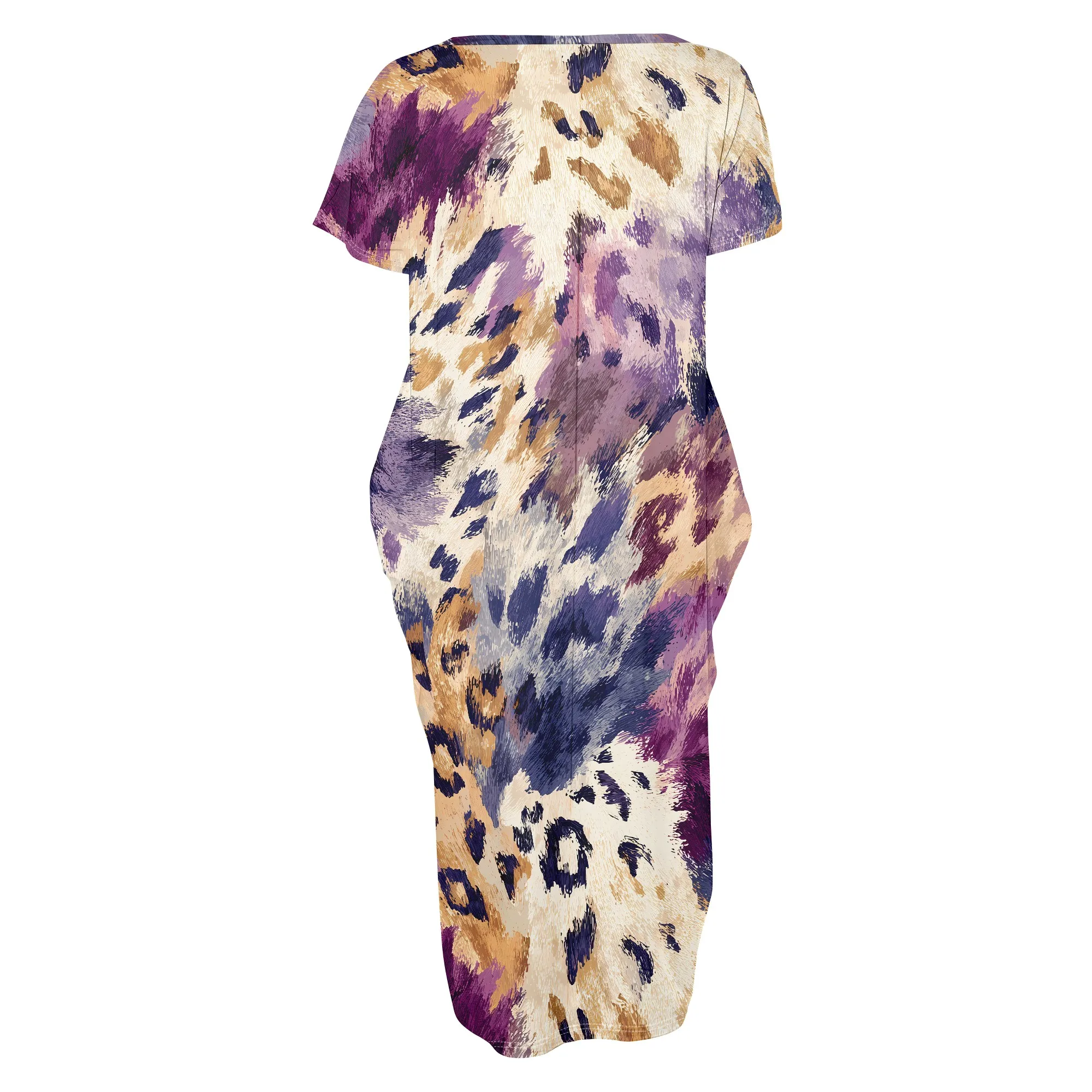 Abstracte jurk met luipaardpri - Boho Summer Beach Maxi Dress recensie en prijs
