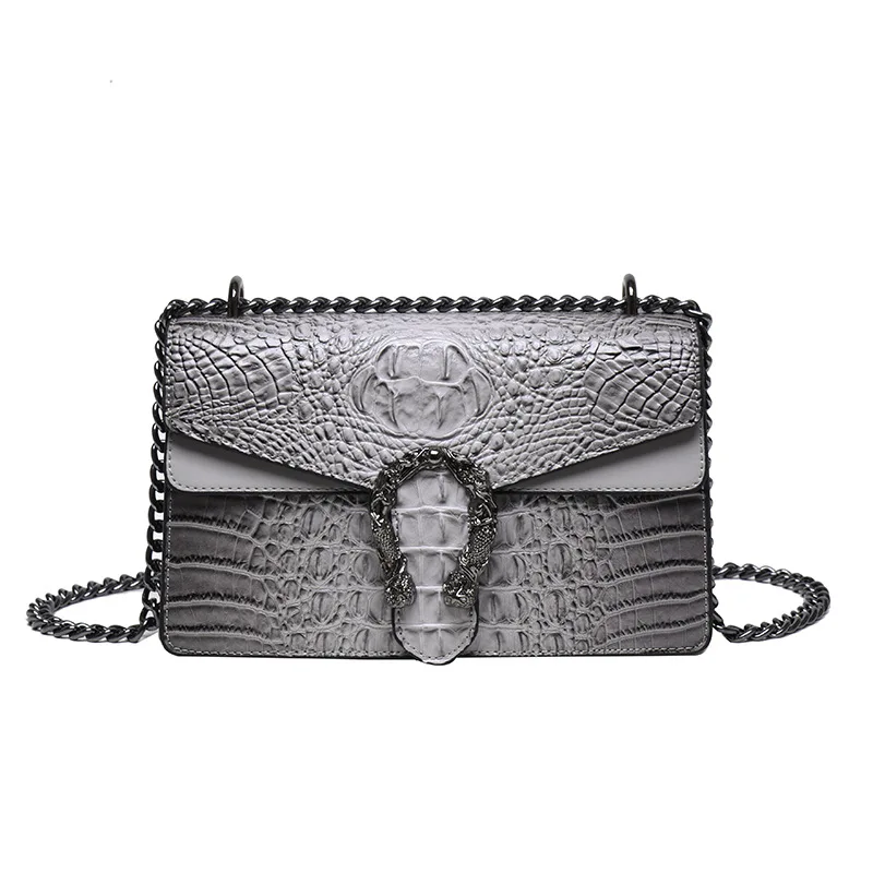 Luxury Handbags Crossbody Shoulder Purse For Women Snake Printed Leather Evening Clutch Chain Strap Satchel Bag Bolsa Feminina