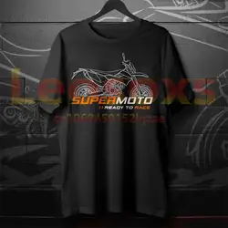 Black popular men's comfortable KTM T-shirt 100% cotton printed 690 sports motorcycle short sleeve