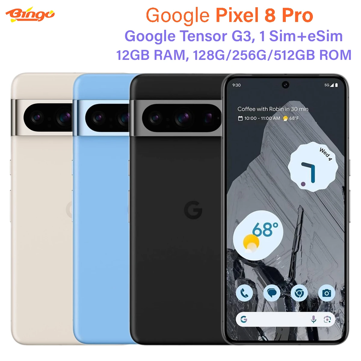 Google Pixel 8 Pro 128G/256G/512GB 5G 8pro 6.7