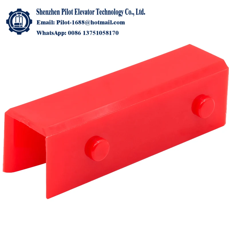 Schindler 엘리베이터 DX3 부팅 라이닝, 가이드 부츠, L10 가이드 슈 부츠 라이너 100*10mm 100*16mm 엘리베이터 예비 부품에 적합