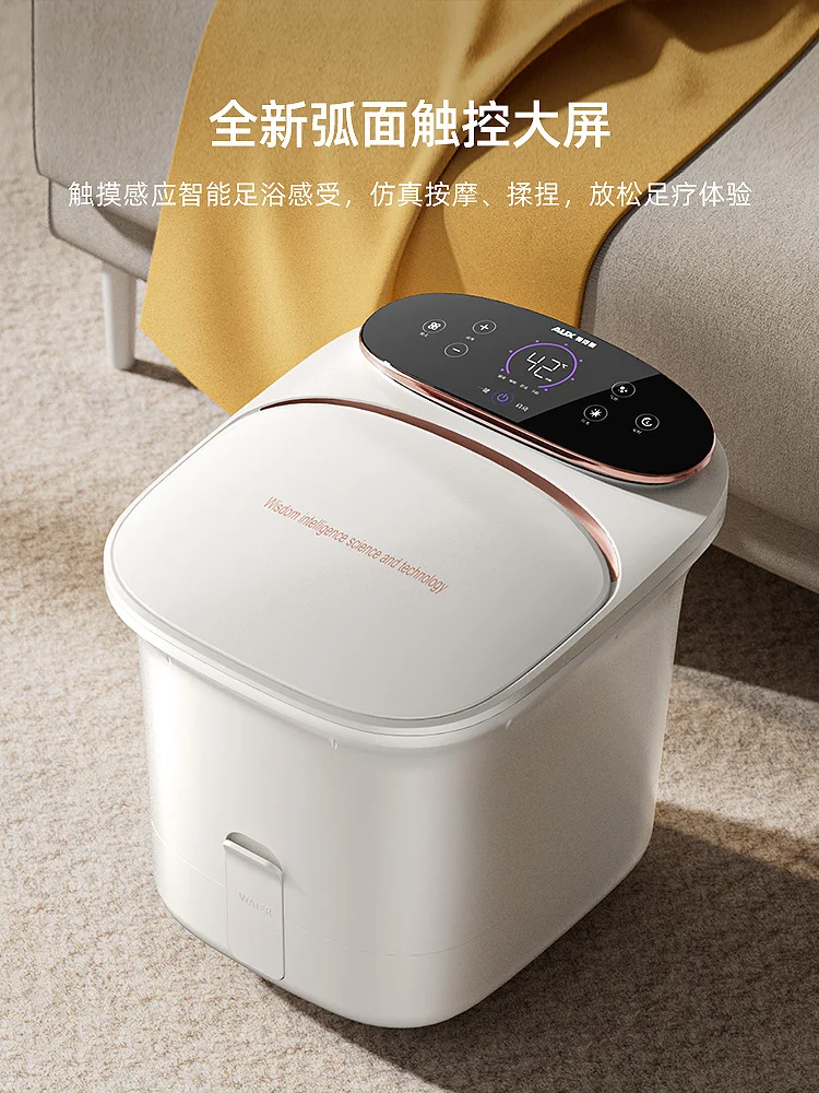 AUX ฟุตสปาเท้าแปรงนวดขัดผิวไฟฟ้าถัง Tropical นวดอัตโนมัติอย่างเต็มที่ล้าง Massage Detox เครื่องพับ Massagers