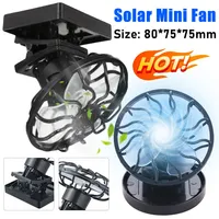 Mini Portable Fan Clip on Fan Solar Power Air Cooling Desktop Table Fan Small Personal Fan for Summer Outdoor Camping Hiking