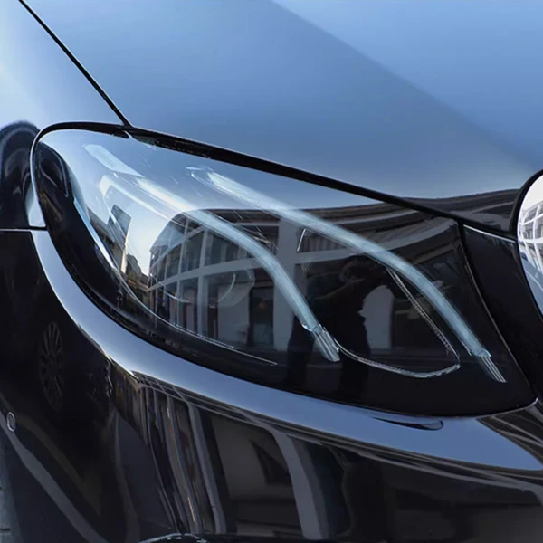 2025年 国内製 TPUリムーバブルグルーヘッドライトビニールラップ TPUフィルム PPF TPH ティント ライトブラック 車用