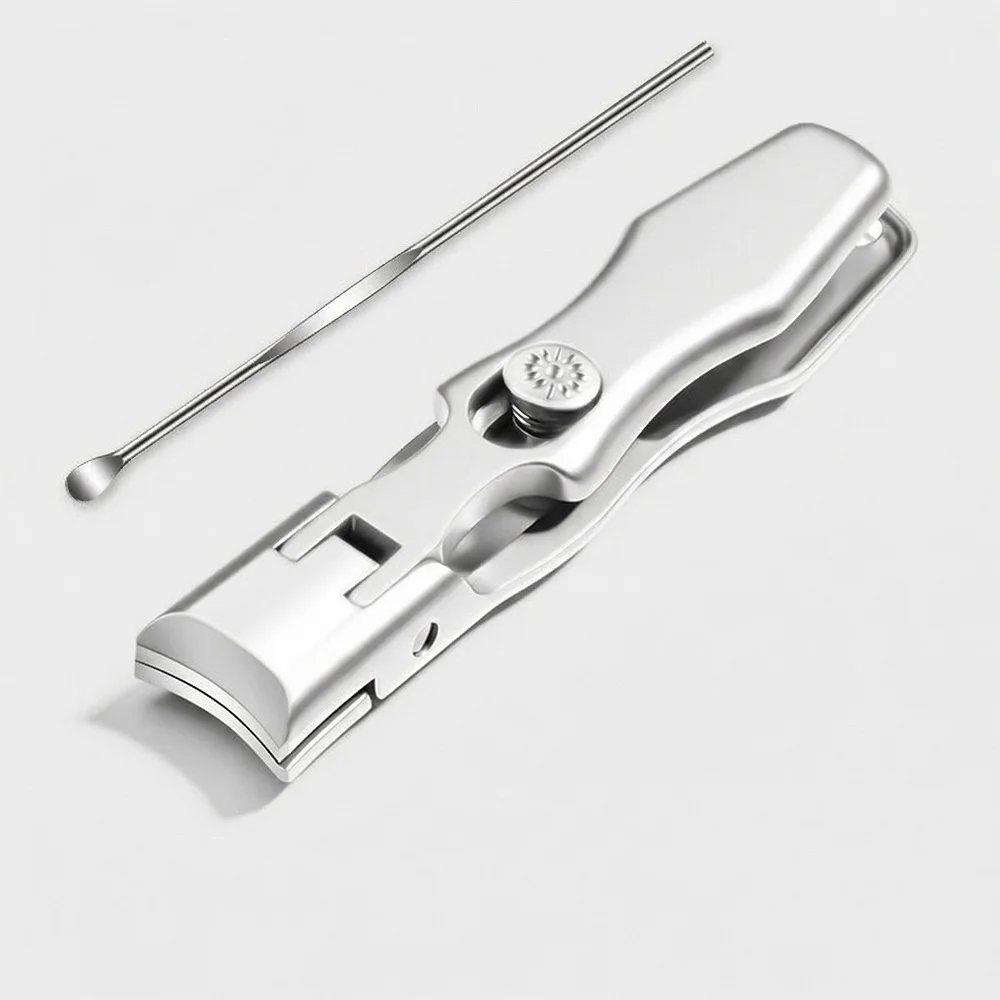German Anti-Splash Large Opening Nail Clippers, High-End Stainless Steel Toenail Trimmer for Thick Nails C2612