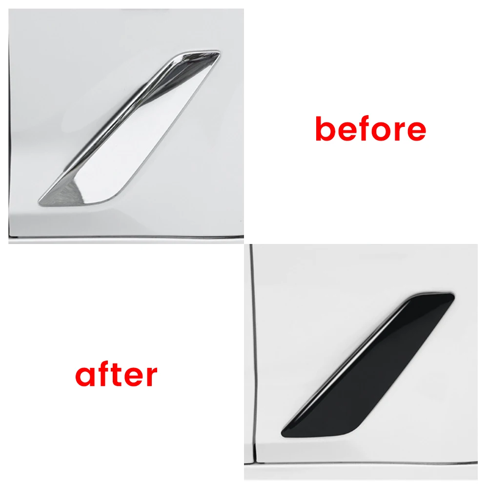 Автомобильный Стайлинг, боковое крыло, воздухозаборная крышка, декоративная крышка для BMW 5 серии G30 G31 2018-2022, ярко-черный