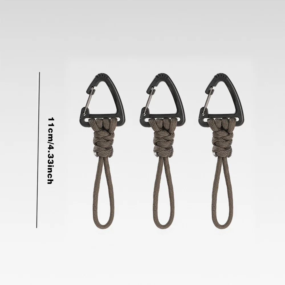 3 stücke Outdoor Schlüssel Hängen Seil Anti Verloren Handgelenk Haken Outdoor Camping Multifunktionale Hängen Schnalle Schnell Hängen Haken Schlüssel Kette