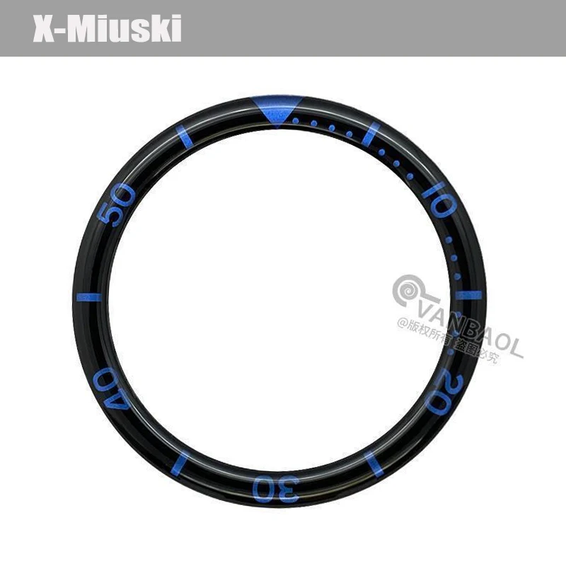 38mmx31.5mm Resin SKX007 Watch Bezel Insert Fit For Seiko SKX007 SKX009 SRPD NH35 NH36 Watch Case Men's Watches Replace Bezel