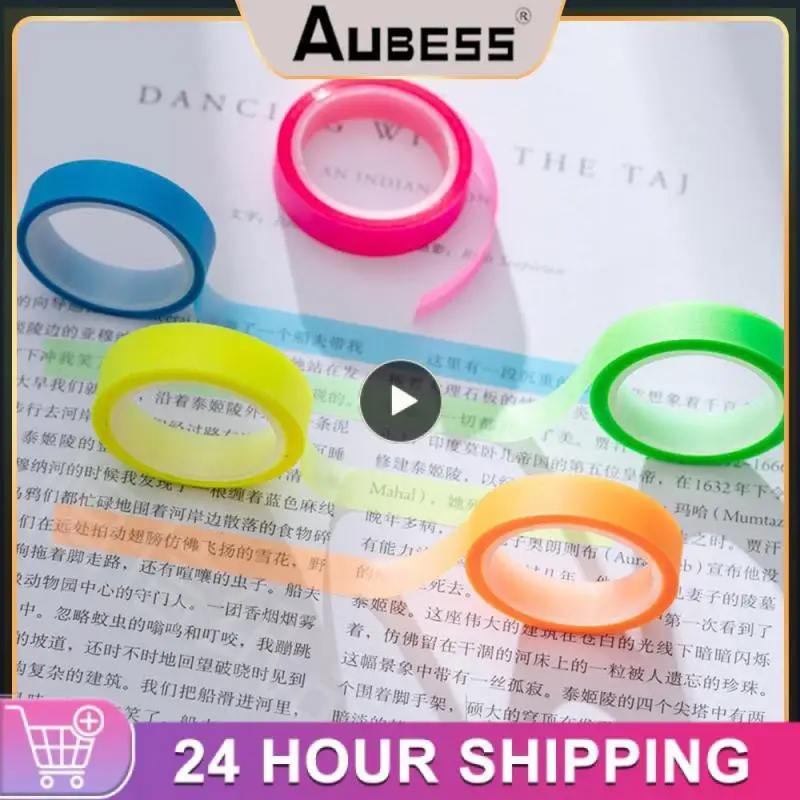 Student Note Mark 5 Colors Decorative Note Tapes Waterproof Fine Hand Account Students School Office Supplies