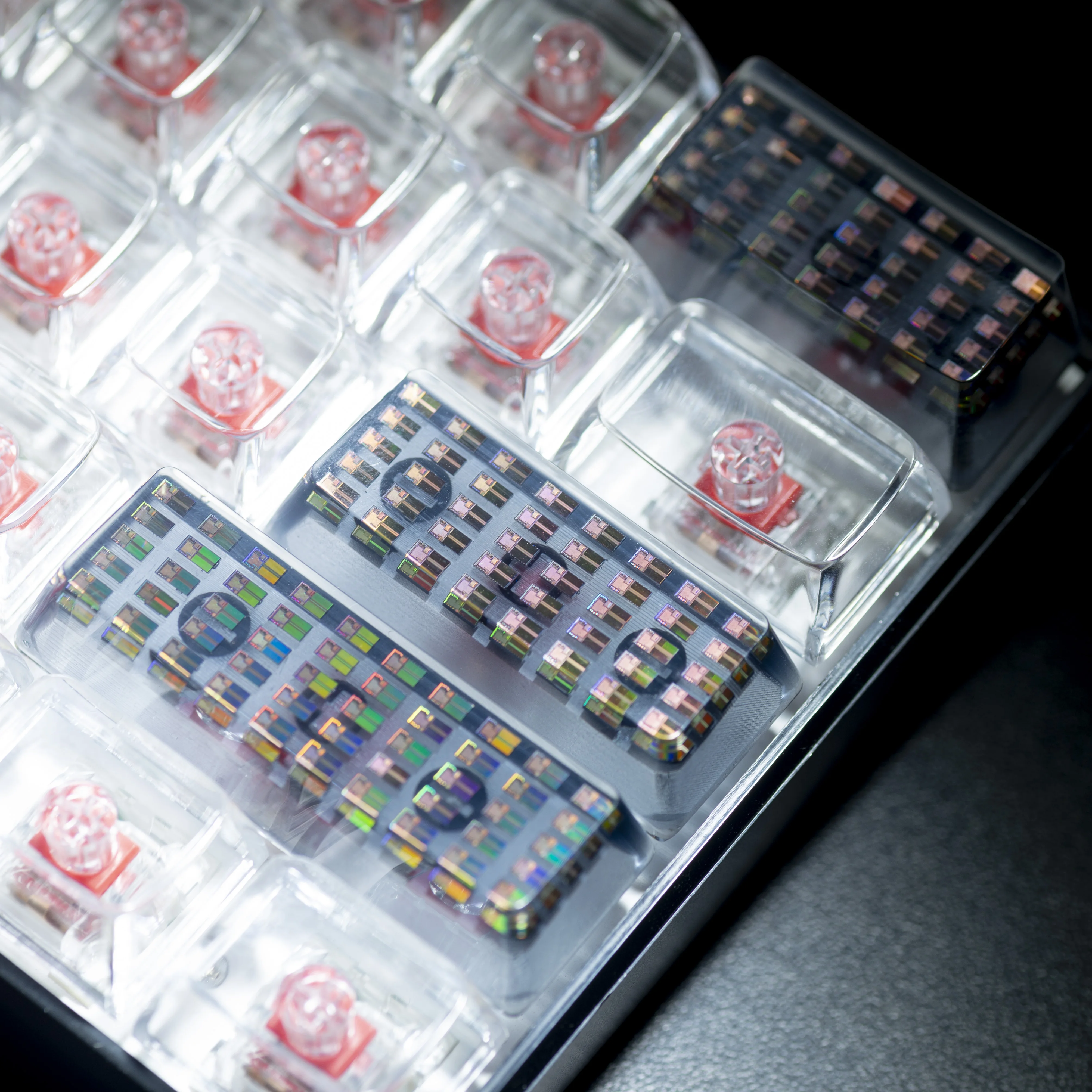 

Translucent Chip Keycaps Resin Personalized OEM Profile Keycap Custom Key Caps MX DIY Mechanical Keyboard Backspace Enter Keys