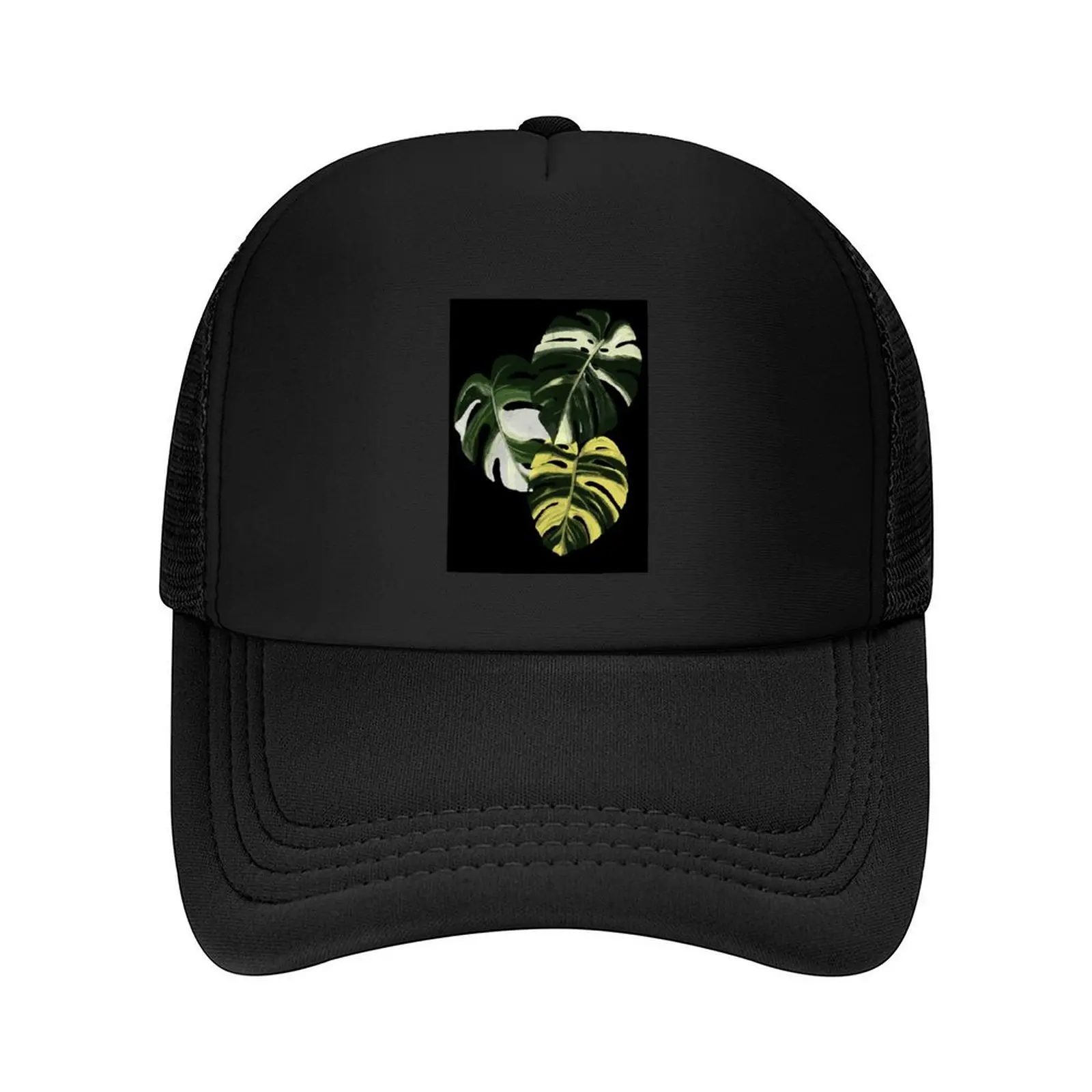 

Variegated Monstera Gift For Plant Lovers Baseball Cap Trucker Hat fishing caps man Ball Cap Luxury Cap Man Women's