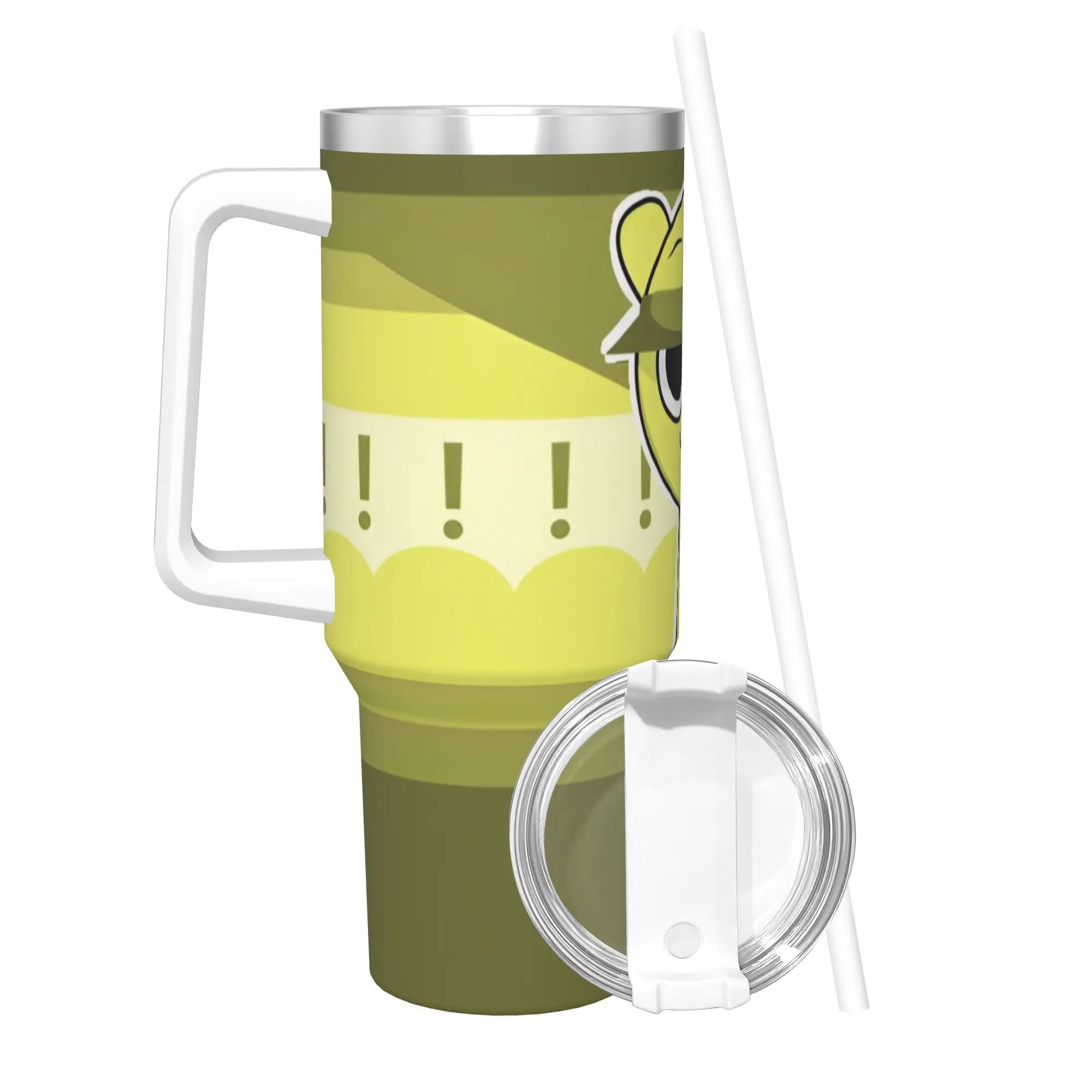 40OZ Stainless Steel Tumbler Cartoon Sprunki Game Coffee Mug  Portable Cold Drink Car Mugs Travelist Water Bottle