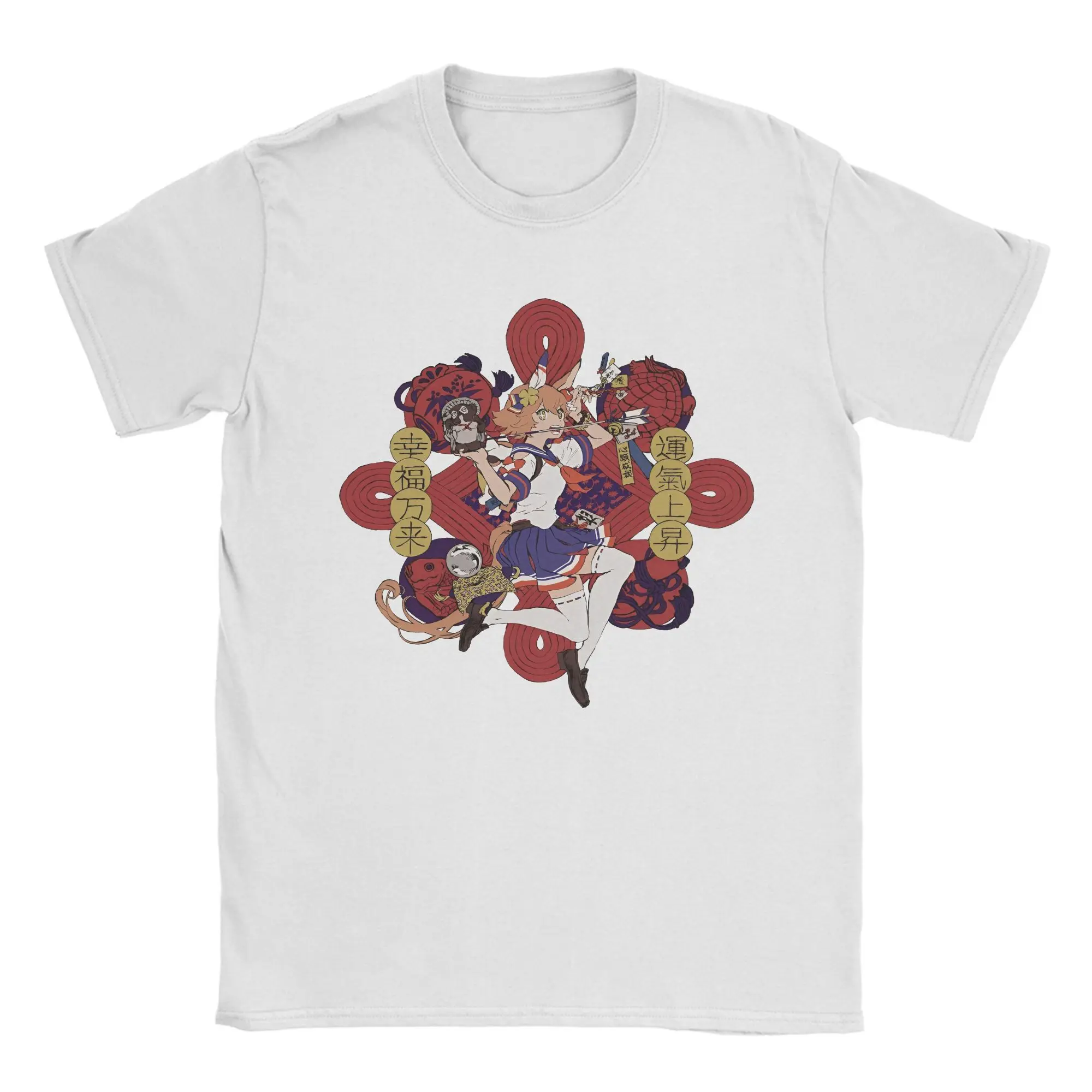 

Uma Musume Pretty Derby Tokai Teio T-Shirts for Men Fashion Pure Cotton Tees Round Neck Short Sleeve T Shirt Printing Tops