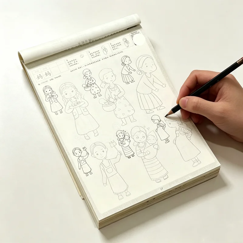Trace & Draw Cartoon People: Fun Tracing Practice Book for Kids – Pilot, Farmer, Detective & More