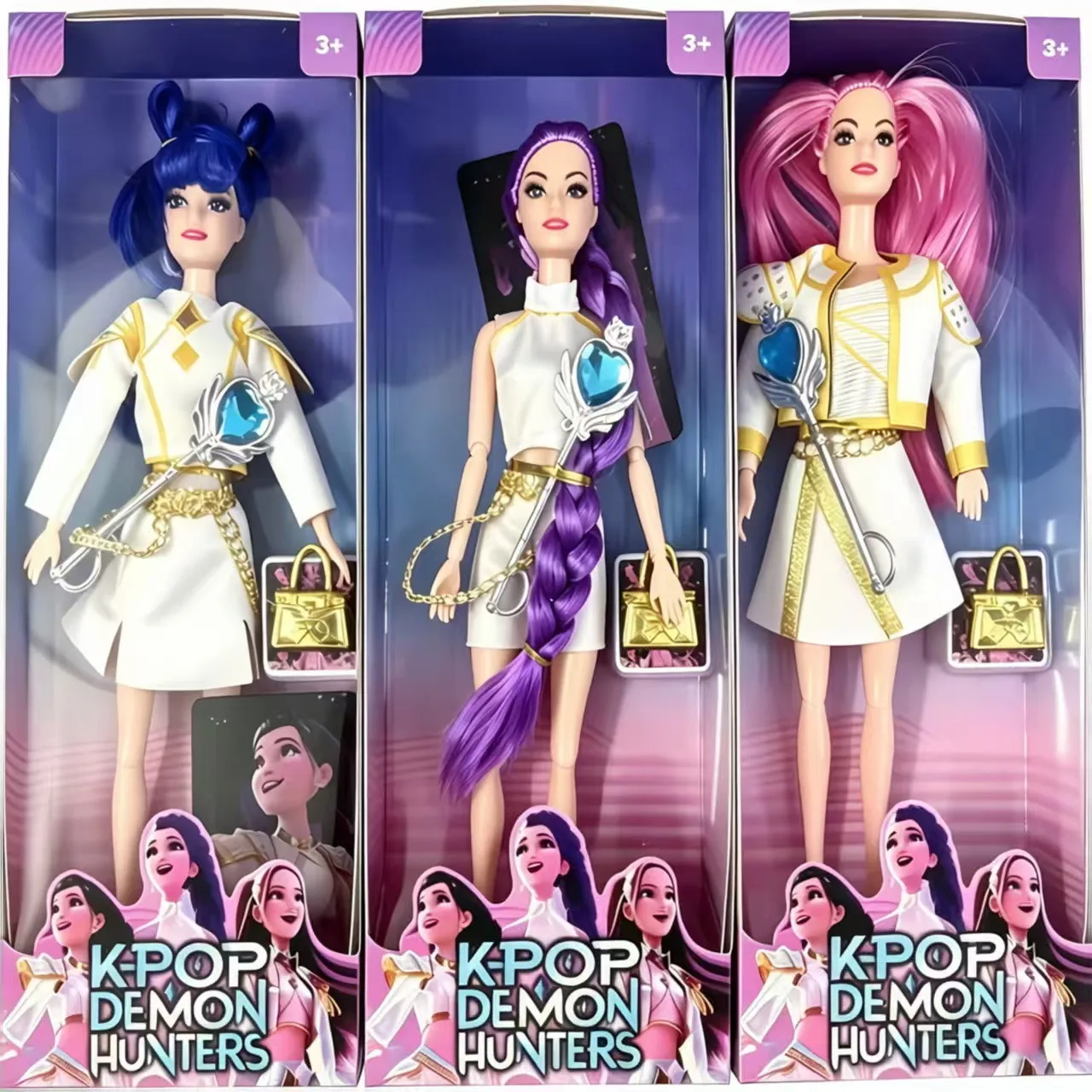 

@Kpop Demon Hunters Action Figure Toy Derpys Tiger Rumi Mira Zoey Sussy Theme Song Of Colorful Lights For Fans Christmas Gifts