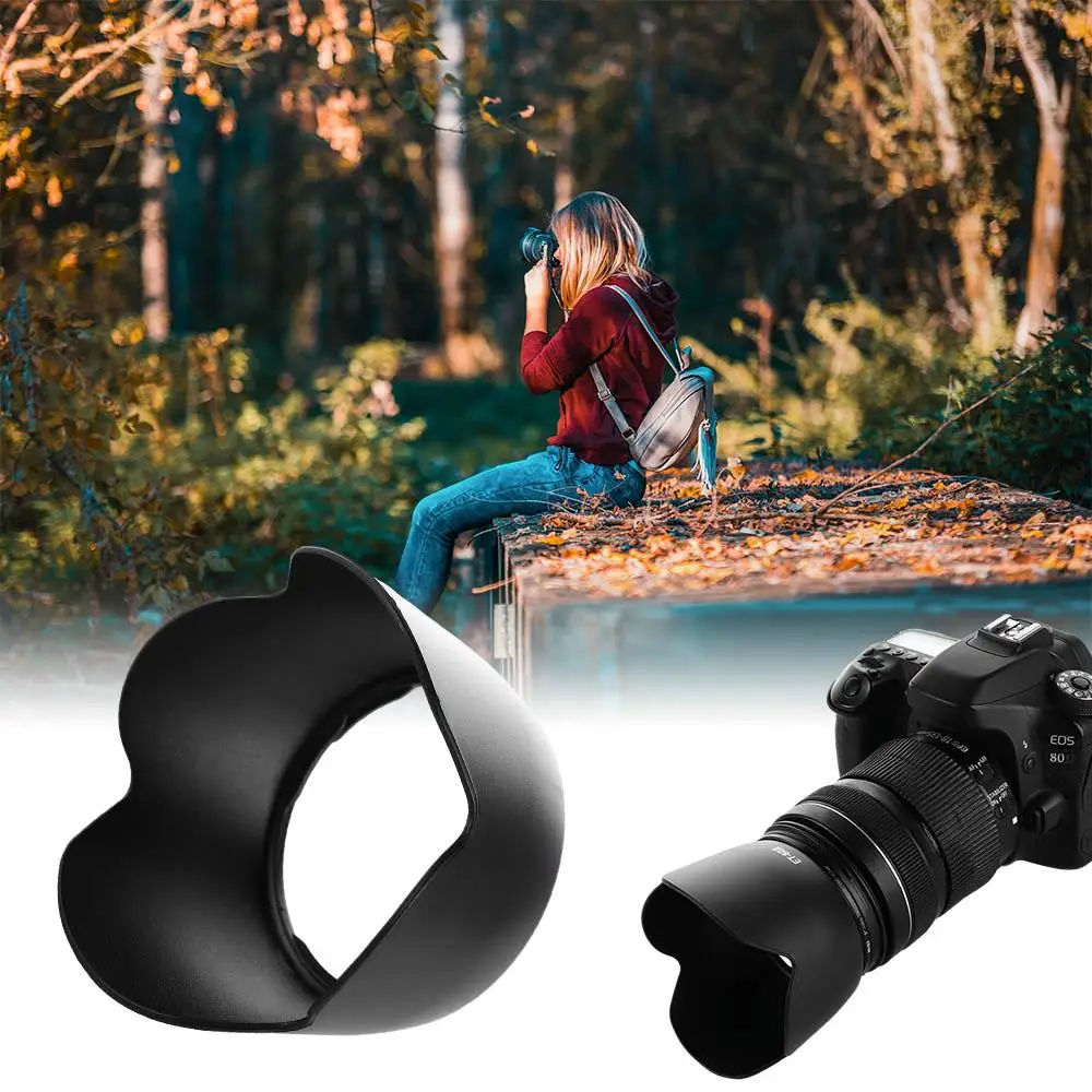 ET-60 II 58mm et60ii ET-60II Lens Hood Reversible Camera Accessories for Canon 55-250MM 75-300MM II 90-300MM