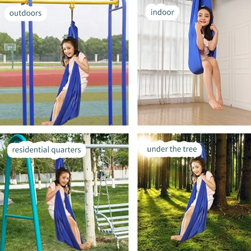 Veelzijdige Sensory Swing Yoga-hangmat voor kinderen en tieners, eenvoudig te installeren