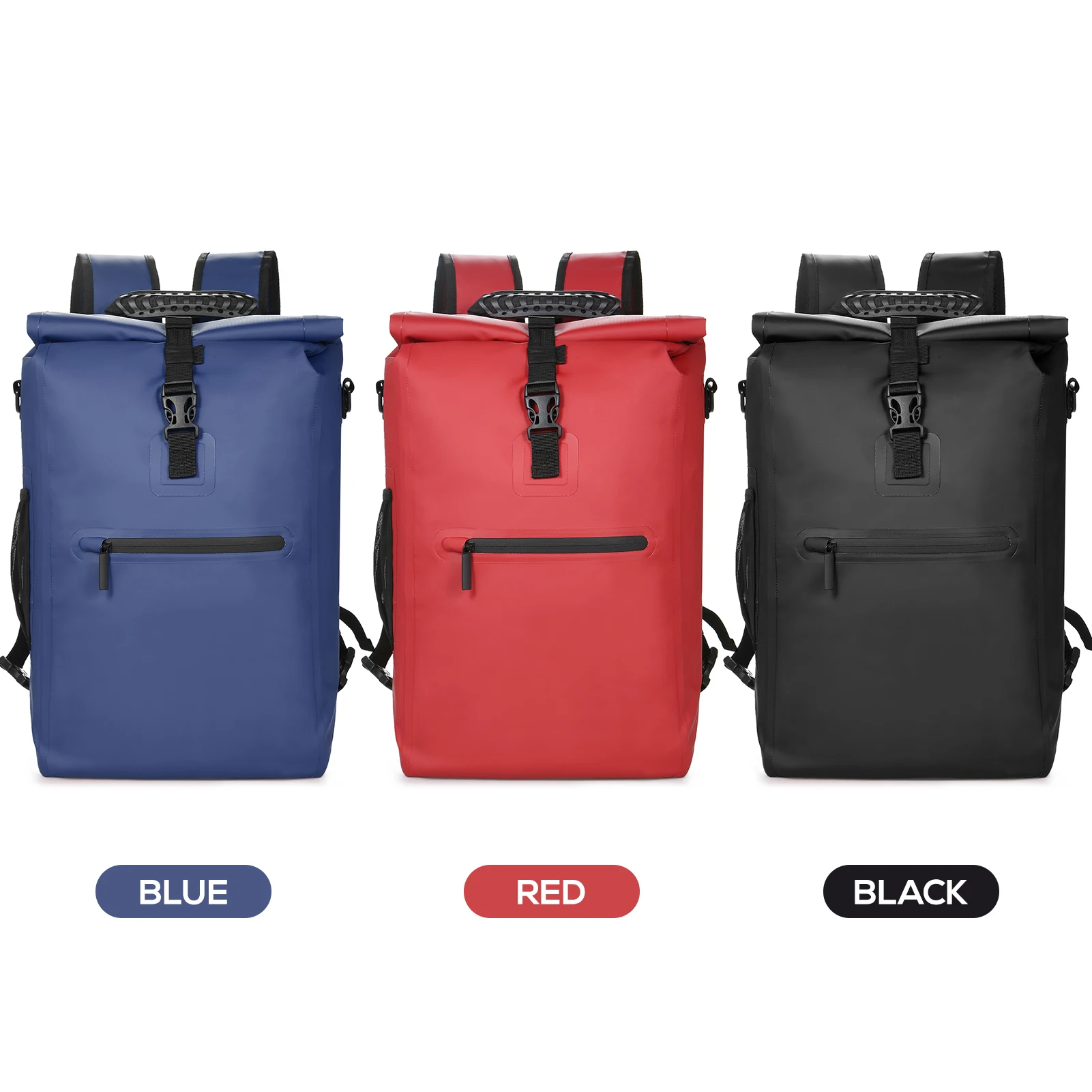 3-in-1 Waterproof Bike Pannier  Rear Rack Bag Backpack Shoulder Bag Outdoor Cycle Commuting Bag Pack with Laptop Compartment