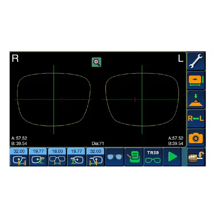 ALE-1700 China Patternless Auto Lens Edger Machine mit integriertem 3D-Scanner Brillen 3D Patternless Lens Cutting Machine