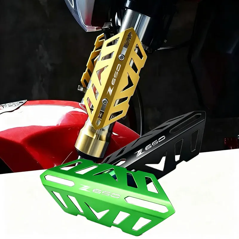 For Kawasaki Z650 Z650RS Ninja650 Versys650 Motorcycle Front Fork Dust Cover Aluminum Alloy Shock Protector Guard