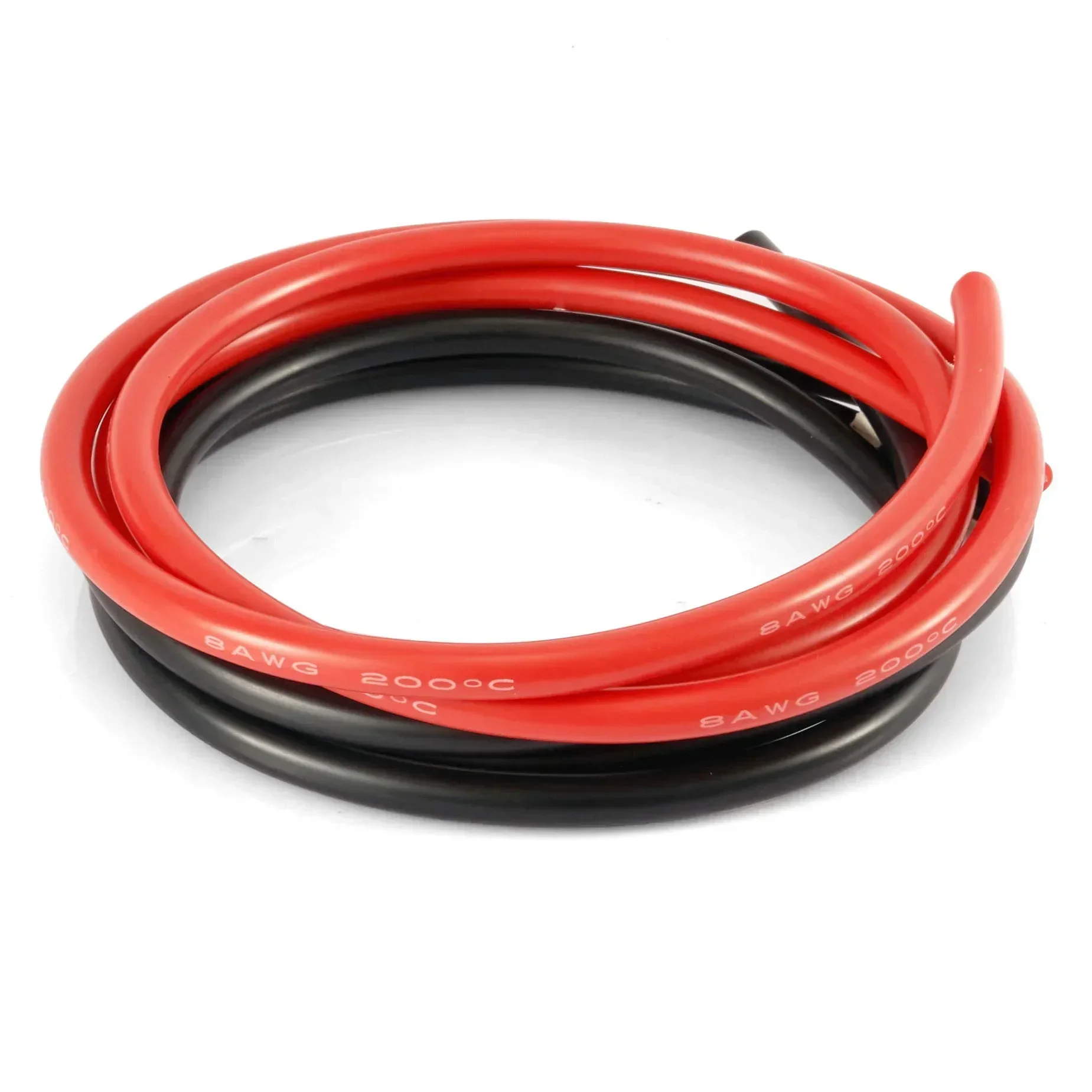 Heat Resistant Silicone Wire Red Black 24 22 20 18 16 14 12 10 8 6 4 awg gauge Solar Panel Electrical Cable For Car Auto Battery