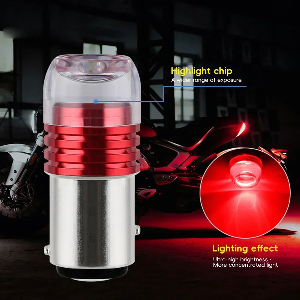 New DC 12V Motrocycle Strobe Lamp 1156 BA15S 5730 Brake Turn Signal Lamp Tail Flashing Light Car Parking Reverse LED Trunk Bulb