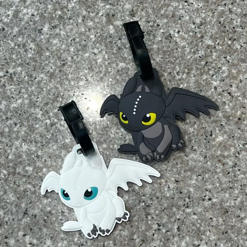 schattige cartoon How to Train Your Dragon Tandeloze bagagelabel Reisbagage zending hanger pvc Rugzaklabel hanger