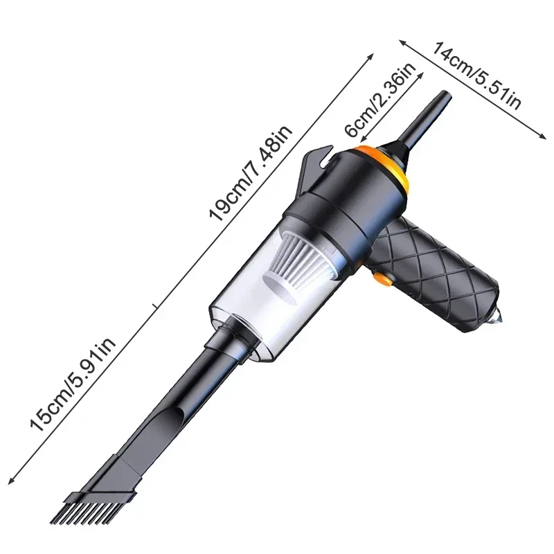 Wireless 6000PA Wireless Car Vacuum Cleaner Household Small Rechargeable Handheld Powerful Vacuum cleaner Home Appliance Cleaner