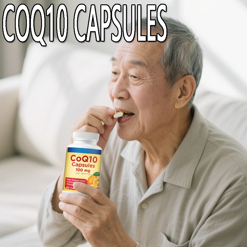 

1 bottle of Coenzyme Q10 capsules to enhance immunity and provide energy for cardiovascular health Health food