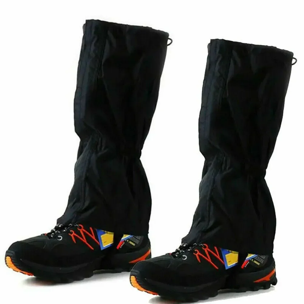 Waterproof Hiking Boot Gaiters Waterproof And Highly Breathable Black Children/Ladies/Men Polyester Fabric Snow