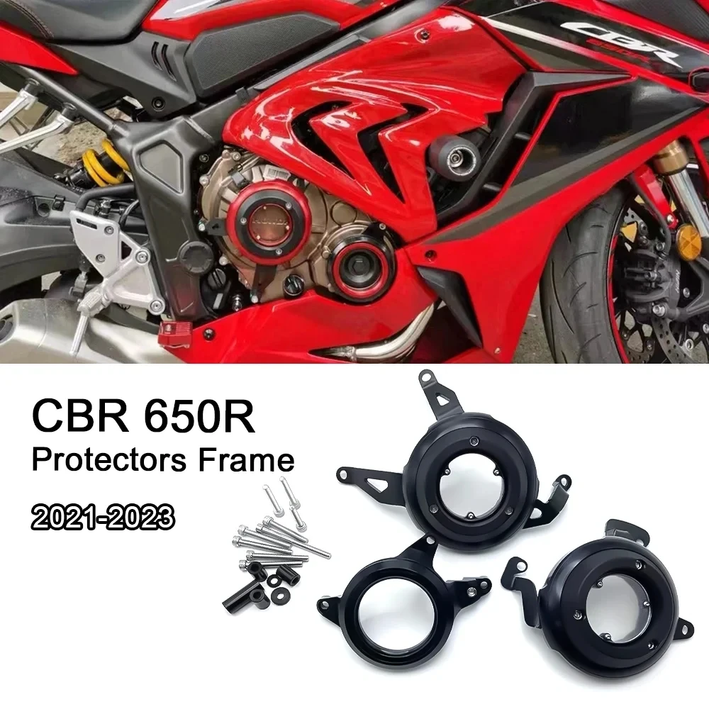 

For HONDA CBR650R CB650R 2021 2022 2023 CBR 650R Aluminum alloy engine transparent protective cover Protectors Frame