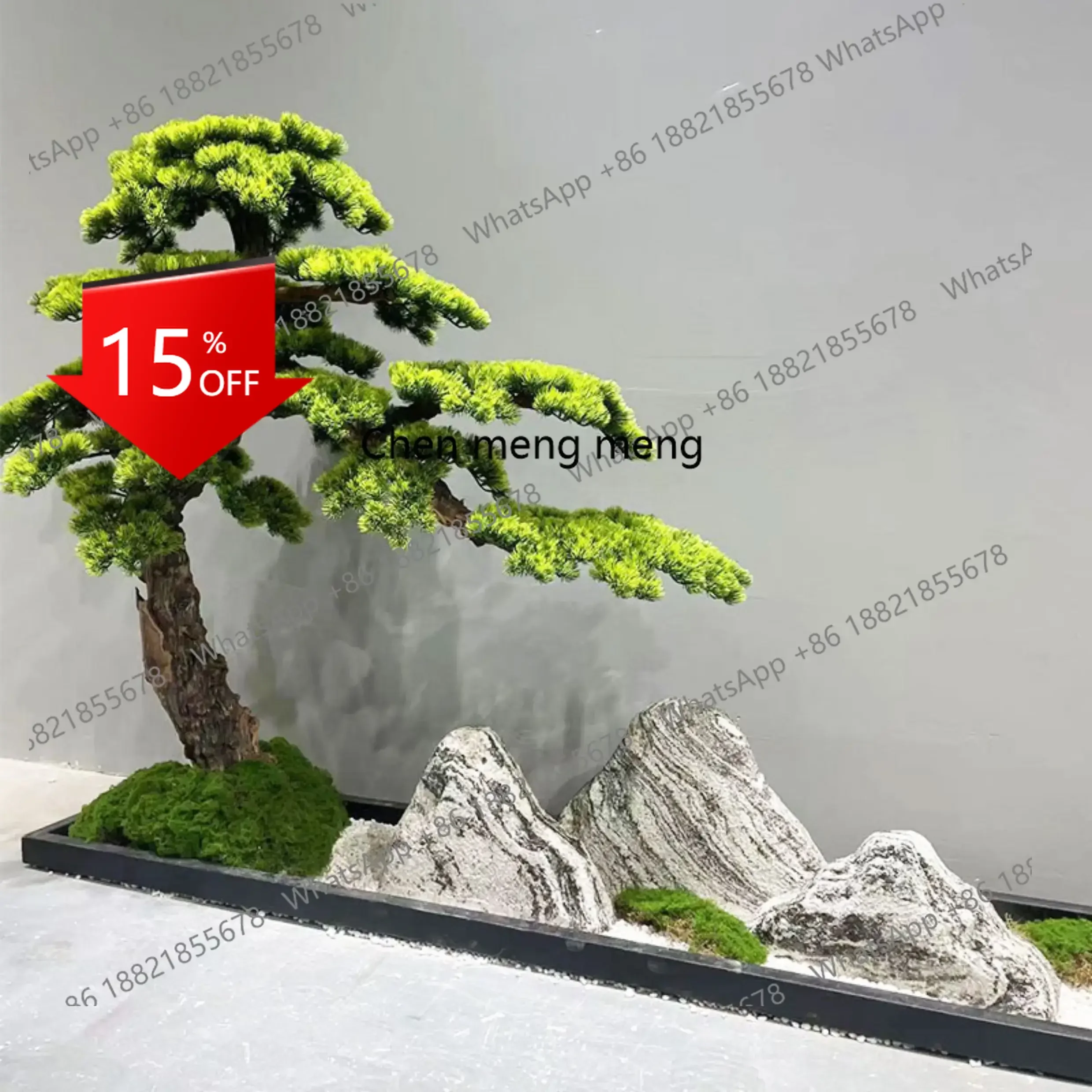 

Искусственная сосна zS173: новое китайское украшение для входа, окна, под лестницу, напольный декор