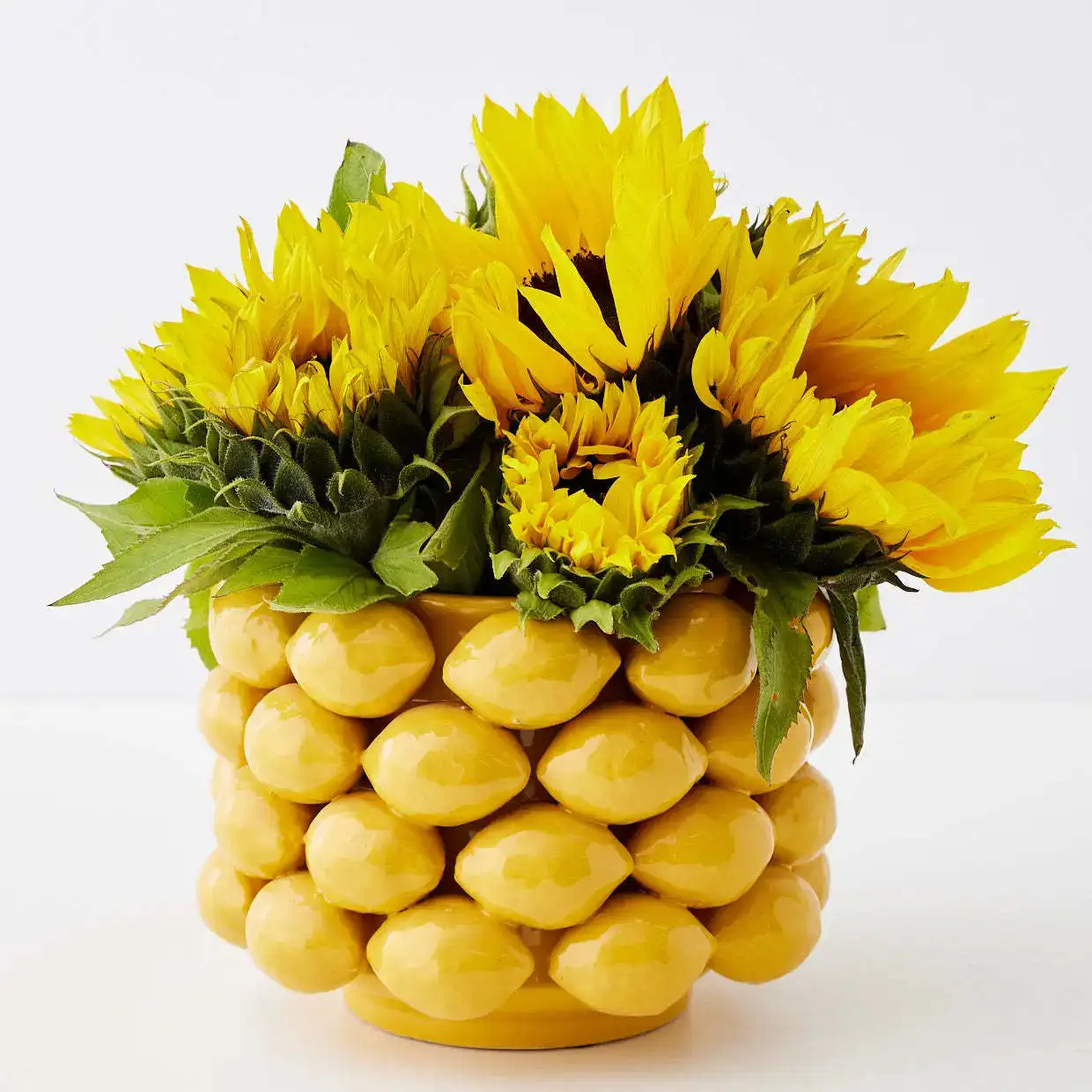 Factory Direct 2026 Advanced Sense Ceramic & Porcelain Vase Fruit Lemon & Strawberry Simulation for Home Decor-Living Room
