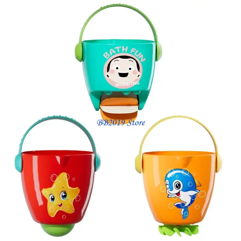 

Q0KB Toddler Water Play Water Buctor с вращающимися бейс -игрушками для бейс -игрушек
