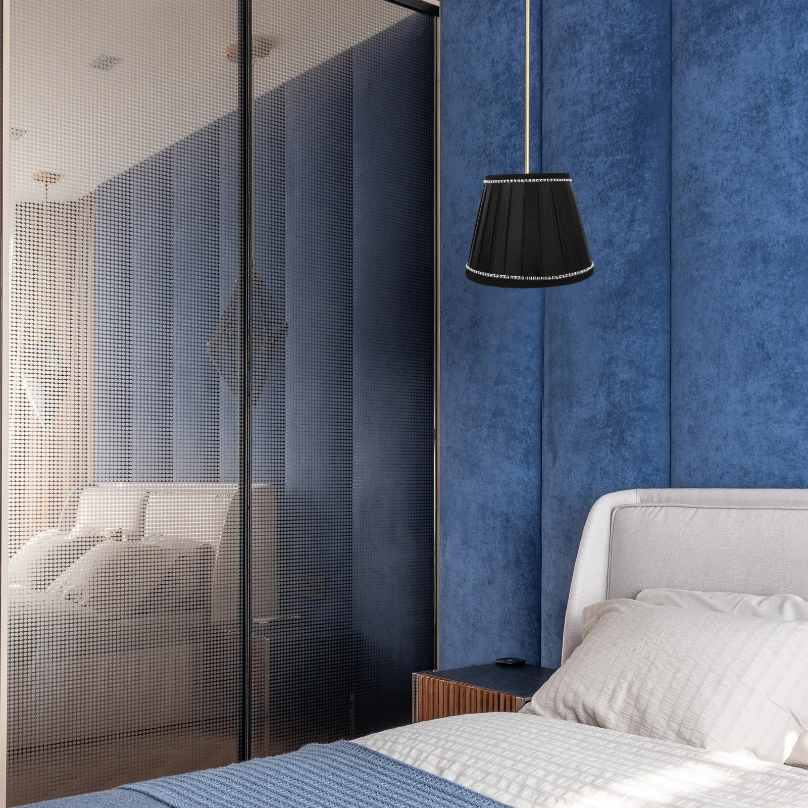 

Stylish Pleated Lamp Shade E27 Quality Fabric Light Cover for Table Lamp Living Room Bedroom Decor Long-Lasting Performance