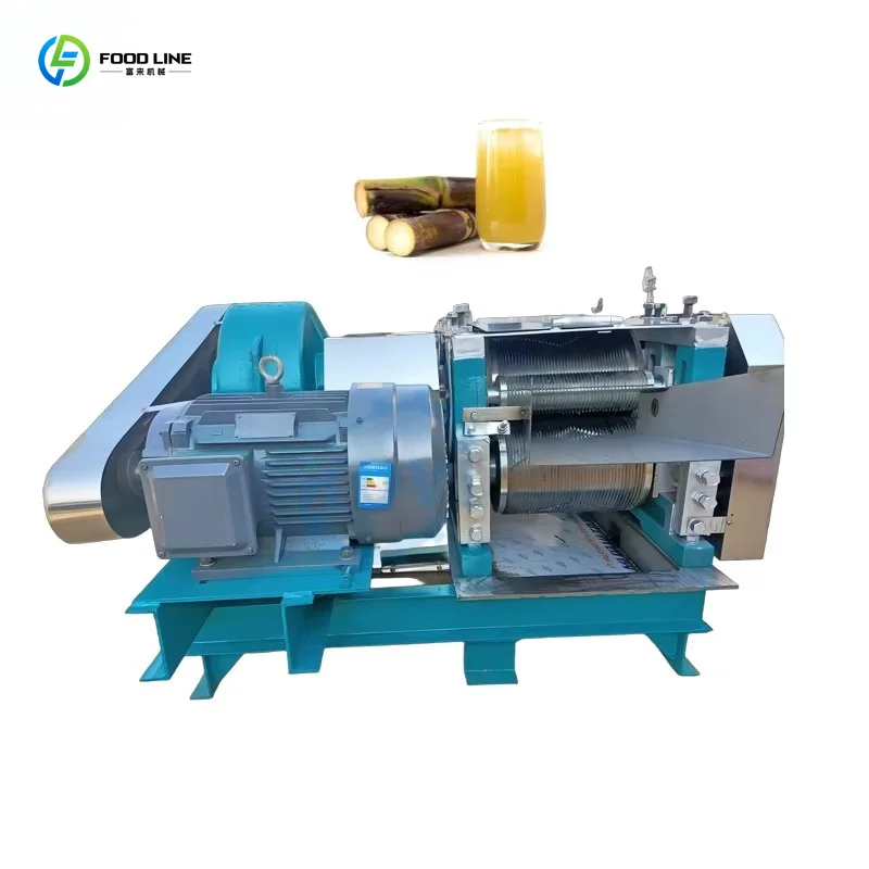 Customized Heavy Duty Diesel Sugarcane Crusher Stainless Steel Industrial Sugarcane Juice Extractor For Farm Factory