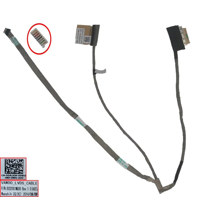 0TC8Y3 FOR DELL Inspiron 3521 3537 3737 5521 5537 5737 15R LCD Cable DC02001SI00