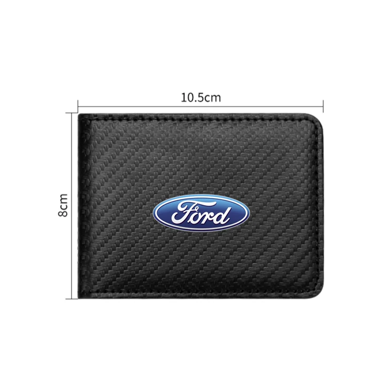 Car Covers for Documents Designer Travel Wallets Leather Card Holder For Ford C-Max Kuga Ranger Raptor KA Fusion ST Transit Edge