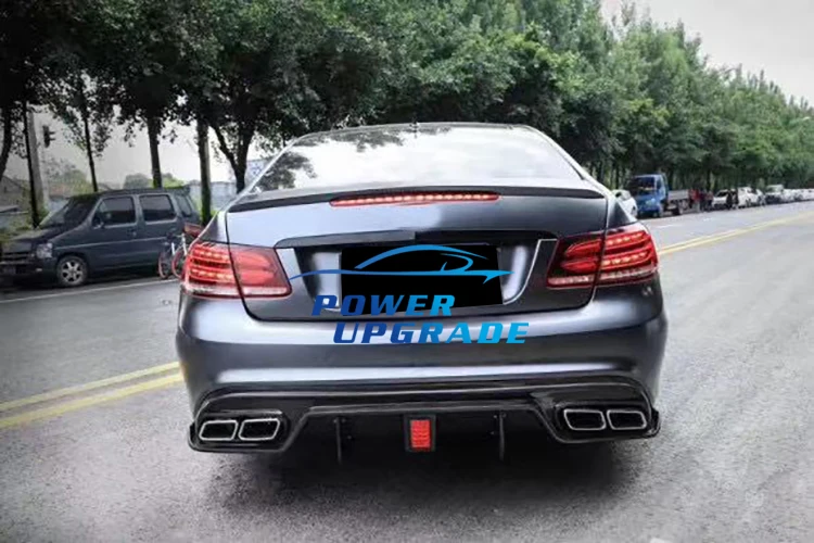 Car Body Kit Rear Diffuser Lip For Mercedes BenZ E Class W207 Brabus Style Carbon Fiber Rear Bumper Lip Diffuser